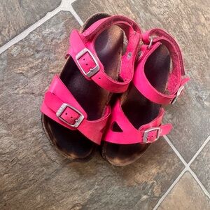 Birkenstock Rio Pink Adjustable Buckle Kids Sandals size 26/ US 8-8,5